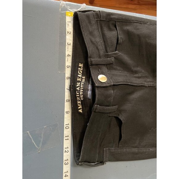 American Eagle Outfitters Womens Super SuperStretch Jeggings Size 00 short Blac - Picture 6 of 12